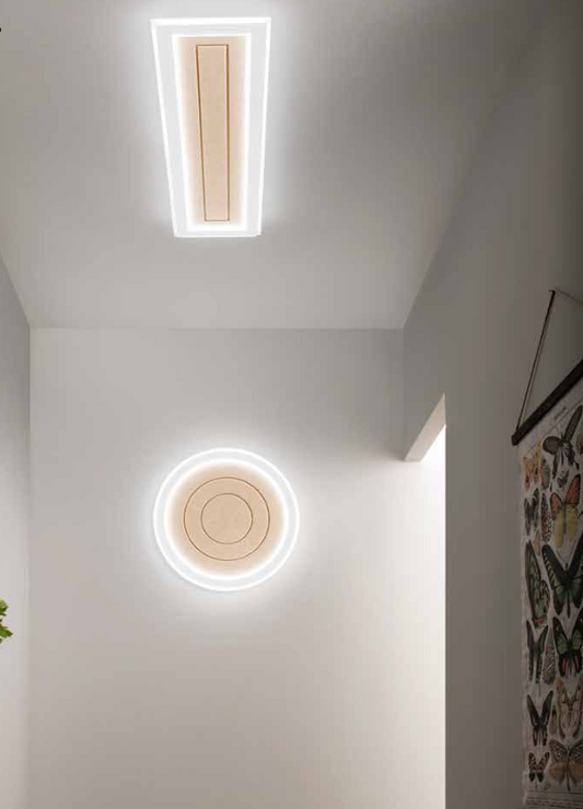 Panel LED aluminiowy dyfuzor akrylowy pochłaniający dźwięk beżowo-szary 40W 5000 LM CCT różne kształty AUX