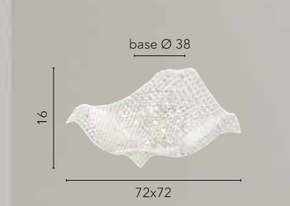 Plafoniera con cristalli K9 trasparente 9XG9 non incl.  72cm RUMBA