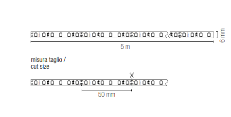 Taśma LED 5 metrów, ultra cienka, 24V, 18W/m, IP20, dostępna w trzech barwach światła: 3000-4000-6000K