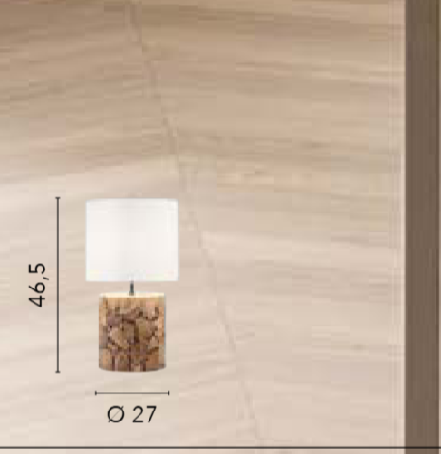 Lume in legno naturale con tronchi sovrapposti 1XE27 non incl. XYLO