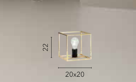 Lume metallo nero e oro satinato 1XE27 non incl. KIMERA