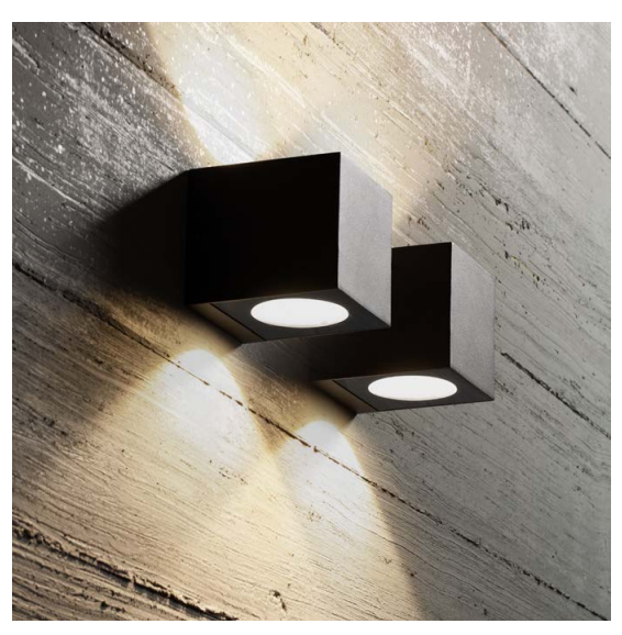 Applique Down LED da Esterno IP65 12W 1050lm | Alluminio Bianco Nero Marrone | Caldo o Naturale | Gealuce