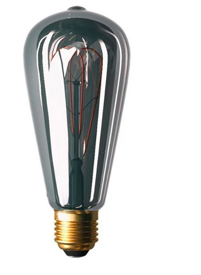 Bec LED decorativ bază E27 fumuriu 8W 150 lumeni lumină caldă 1800°K 240V