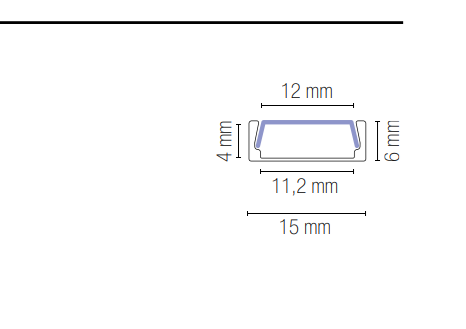 Profilo LED Alluminio 2MT Diffusore Opale Tappi e Staffe Inclusi Silver o Bianco | MILANO INTEC