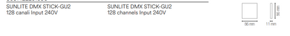 Controller DMX Sunlite STICK-GU2 128 Canali Input 240V | LED-SUNLITE-GU2 | INTEC