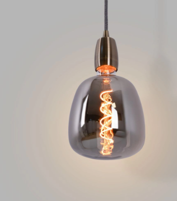Lampă LED decorativă, dulie E27, fumurie, 8W, 150 lumeni, lumină caldă 1800°k, 230V