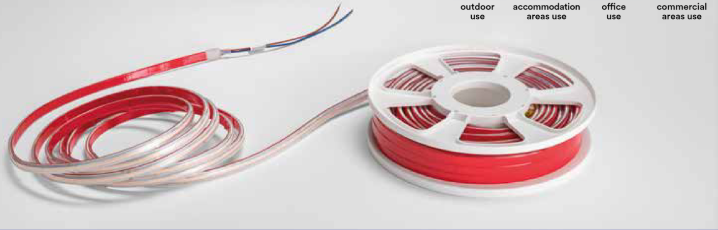 Strip led COB siliconata 220V 13W/M 260LM/M IP65 rotolo da 20MT