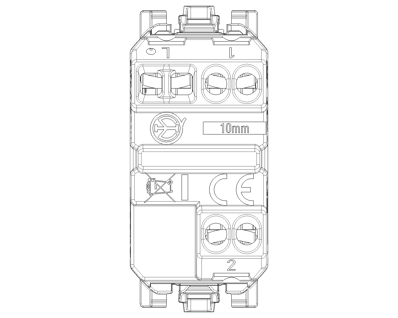 Deviatore 1P 10 AX 250 V~ illuminabile Vimar Linea 30004