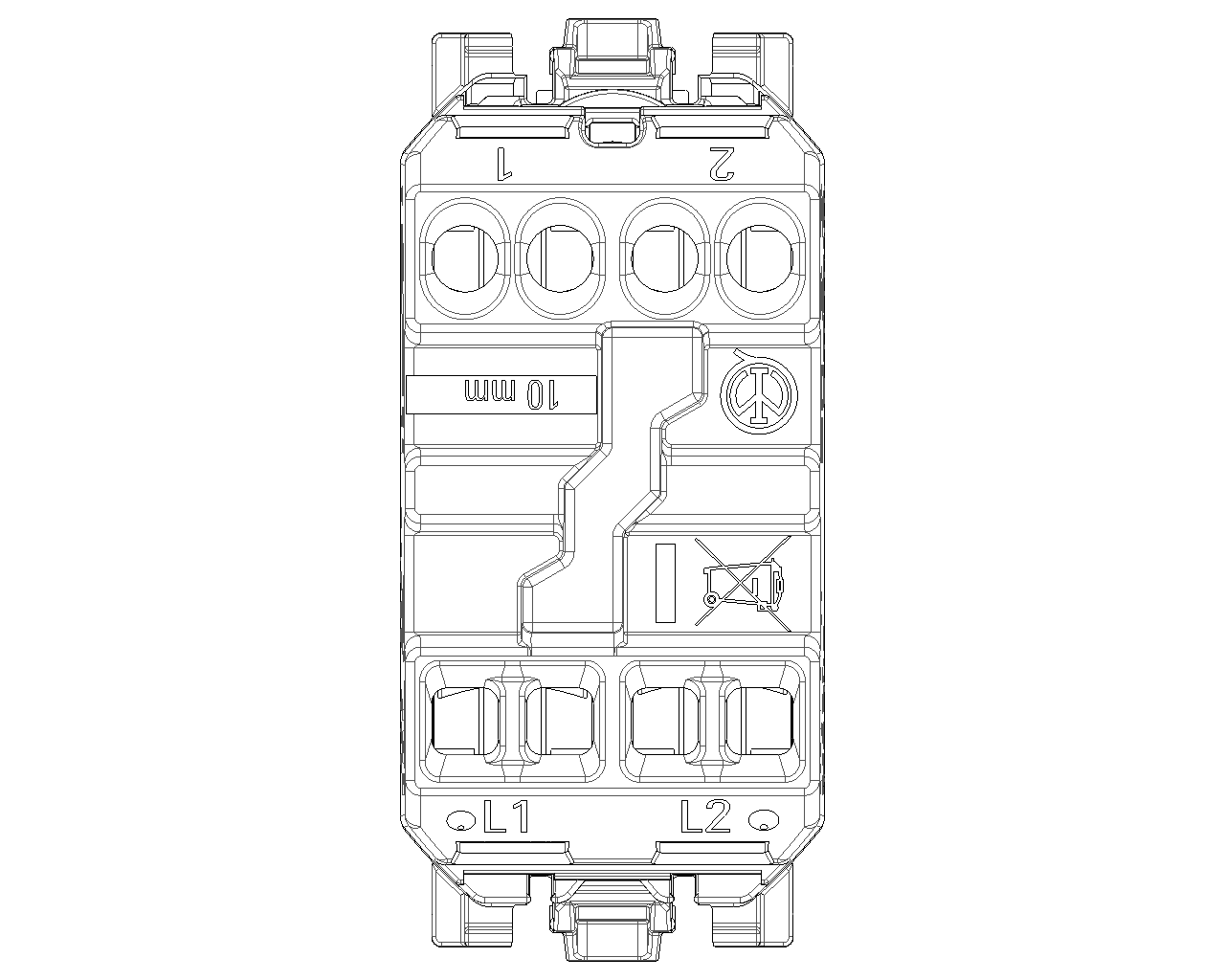 Invertitore 1P 10 AX 250 V~ illuminabile Vimar Linea 30012
