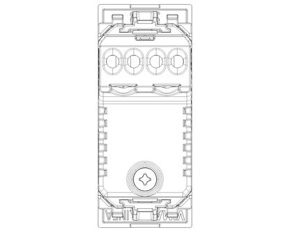 Suoneria Ronzatore Funzione Settabile 230V~ 50-60Hz | 1 Modulo | IP40 | Bianco Nero Canapa | Vimar Linea 30373