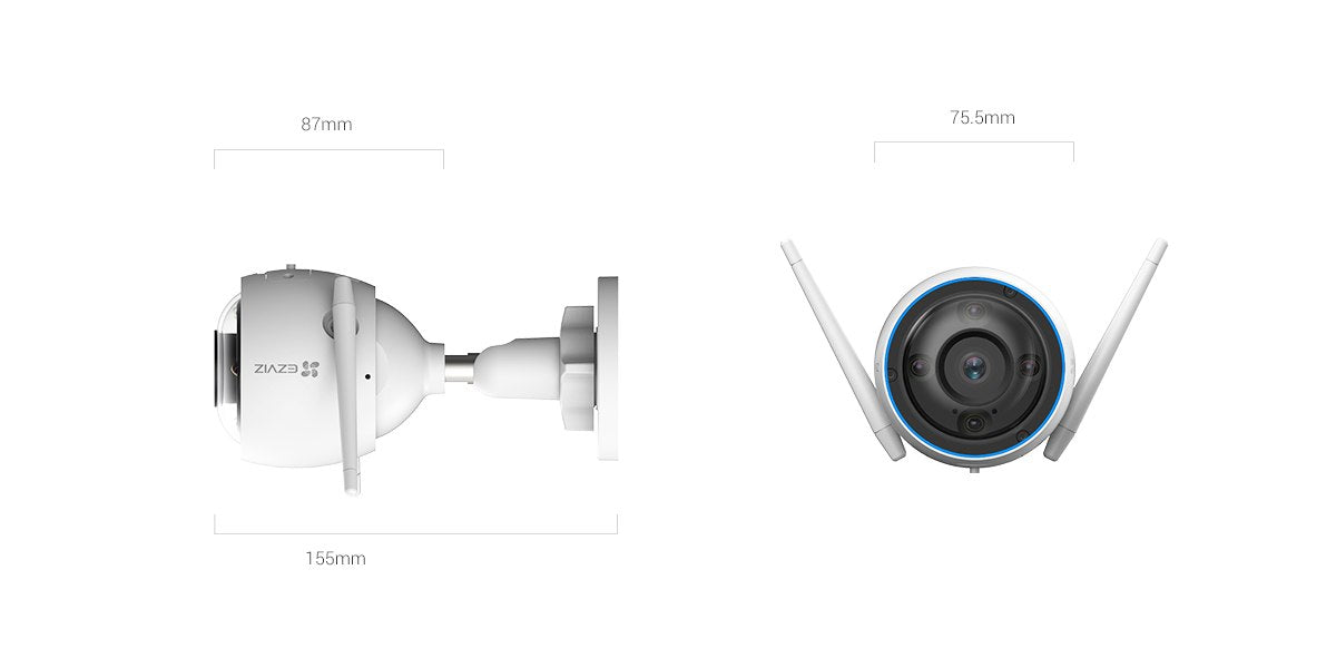 EZIVZ H3 3K - Telecamera Smart Home Wi-Fi da esterno