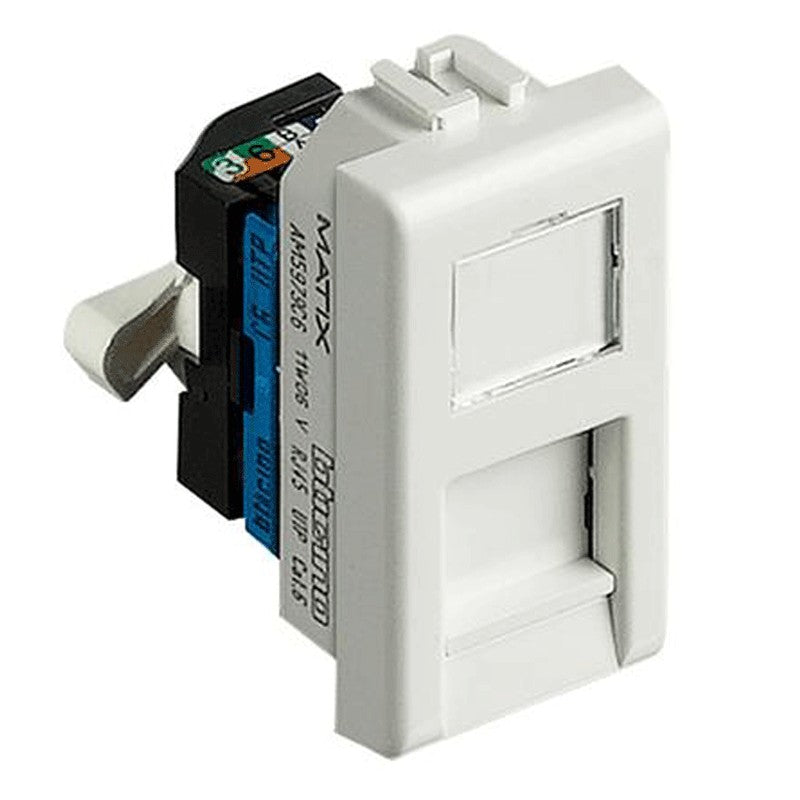Bticino Matix gniazdo RJ45 beznarzędziowe CAT 6 UTP AM5979C6