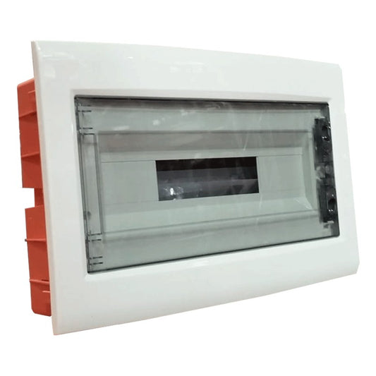 Centralino da Incasso 18 Moduli IP40 | Sportello Trasparente Fumè | Gewiss GW40608