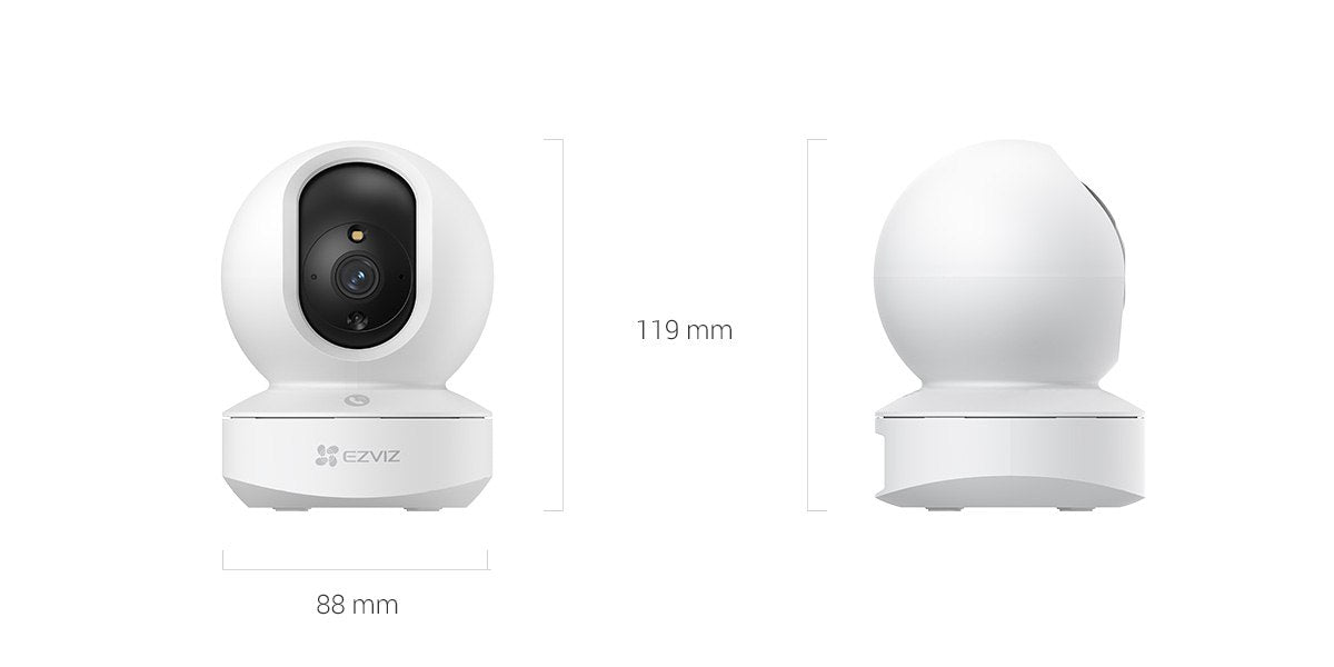 Ezviz Telecamera panoramica e inclinabile Wi-Fi intelligente con risoluzione 4 MP - TY1