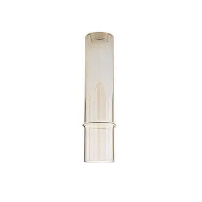 Sospensione componibilie in vetro Pirex - Pendente champagne a tubo 35cm. h