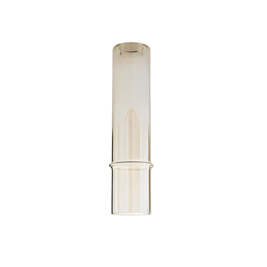 Sospensione componibilie in vetro Pirex - Pendente champagne a tubo 35cm. h