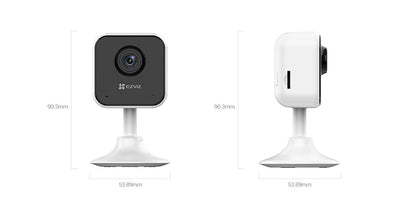 Telecamera Sorveglianza Interno 1080P Wi-Fi Compatta | Grandangolo 91° Visione Notturna MicroSD | EZVIZ H1c
