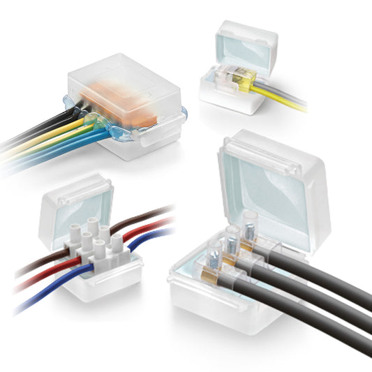 Gel box line KELVIN giunto per cavi in gel riutilizzabile IPX8 52x53x29 mm