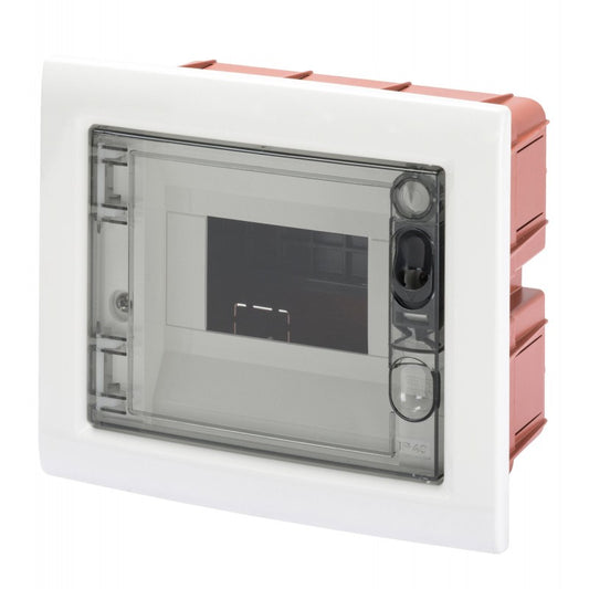 Centralino da Incasso 6 Moduli IP40 | Fumè con Telaio Estraibile | Gewiss GW40603