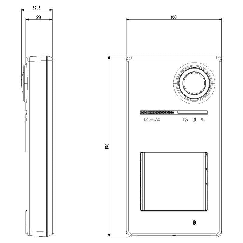 Kit Videocitofono monofamiliare Vimar Tab 5S Up Wifi K40515.R