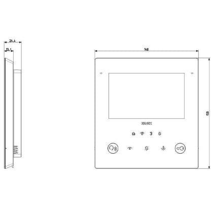 Kit Videocitofono monofamiliare Vimar Tab 5S Up Wifi K40515.R