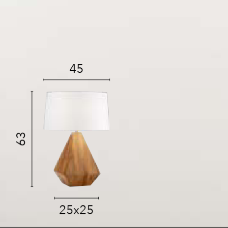 Lume in legno naturale dal design geometrico XE27 non incl. MUNARI