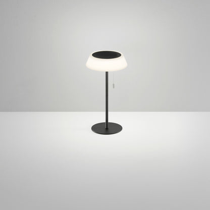 Lampada da tavolo solare ricaricabile JIN in metallo bianca 3000K