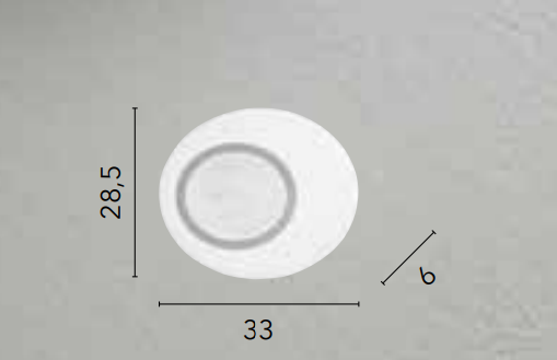Plafoniera LED vetro decorato bianco con decoro diamantato 13W 800LM 4000°k GIOIA-PL28