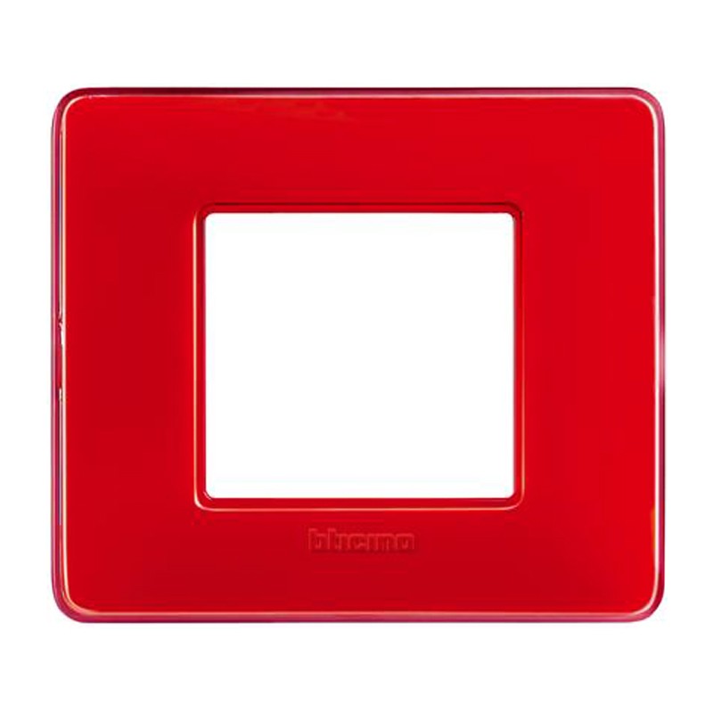 Placca Bticino Matix 2 moduli corallo AM4802CRD