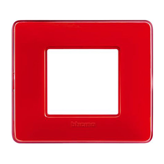 Placca Bticino Matix 2 moduli corallo AM4802CRD