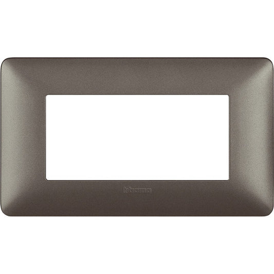 Placca Bticino Matix 4 moduli iron AM4804MIR