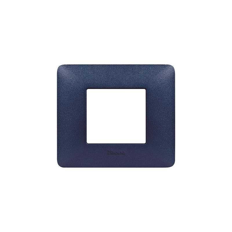 Placca serie Matix 2 posti blu mercurio AM4802TBM