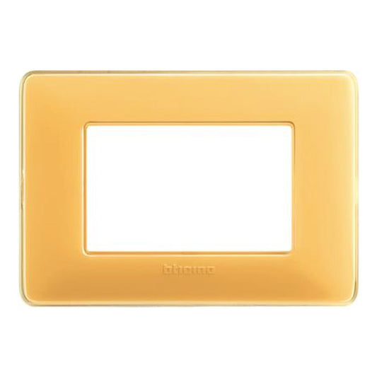 Placca Bticino Matix 3 moduli ambra AM4803CAB