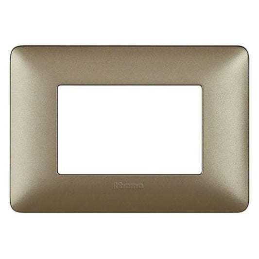 Placca Bticino Matix 3 moduli titanium AM4803MTA