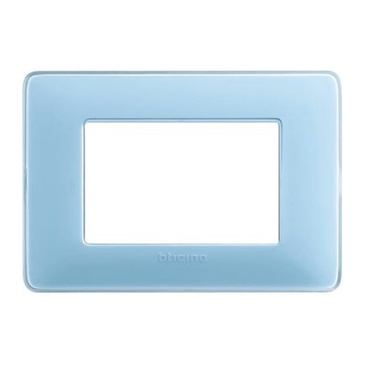 Placca Bticino Matix 3 moduli turchese AM4803CAR