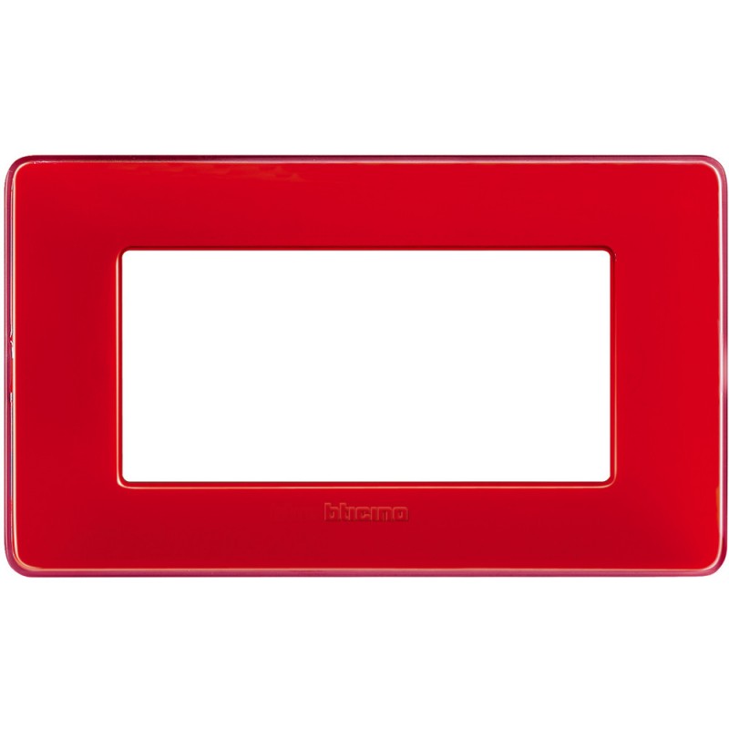 Placca Bticino Matix 4 moduli corallo AM4804CRD