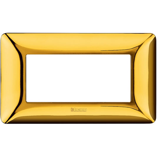 Placca Bticino Matix 4 moduli oro lucido AM4804GOR