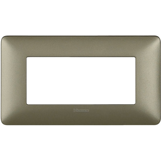 Placca Bticino Matix 4 moduli titanium AM4804MTA