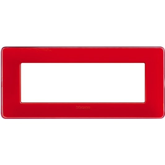 Placca Bticino Matix 6 moduli corallo AM4806CRD