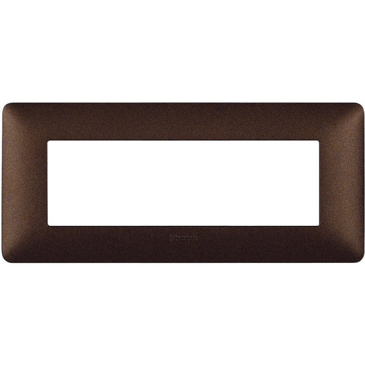 Placca Bticino Matix 6 moduli marrone caffè AM4806TGG