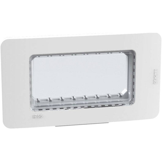 Placca Stagna IP55 4 Moduli Bianco/Grigio | BTicino MatixGO | 28604W - 28604G