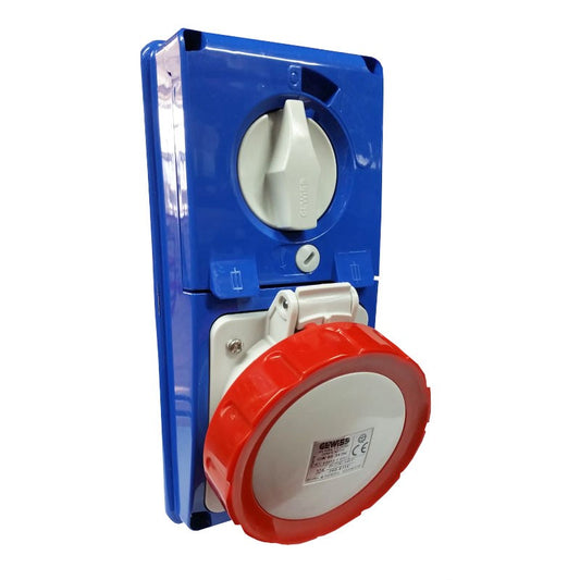 Priză blocată Gewiss verticală 3P+N+T 32A IP67 GW66342N
