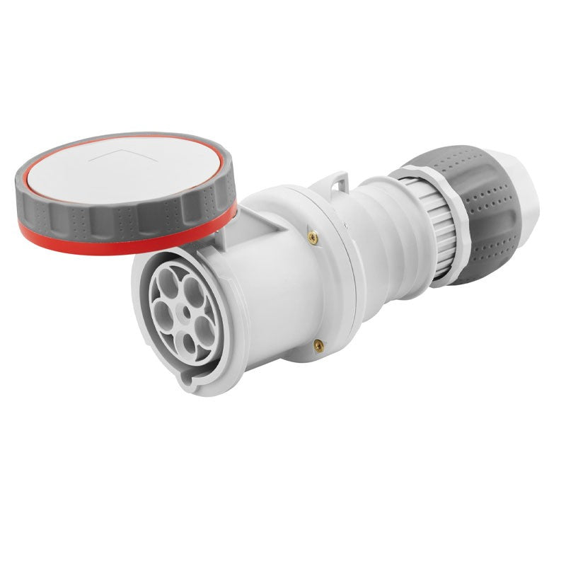 Priză mobilă Gewiss 3P+N+T 63A IP67 roșie 346-415V GW63053H