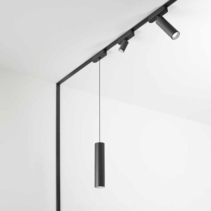 Lampada sospensione per binario BERNINI 48V finitura nero opaco 9W 1100LM BERNINI-S10
