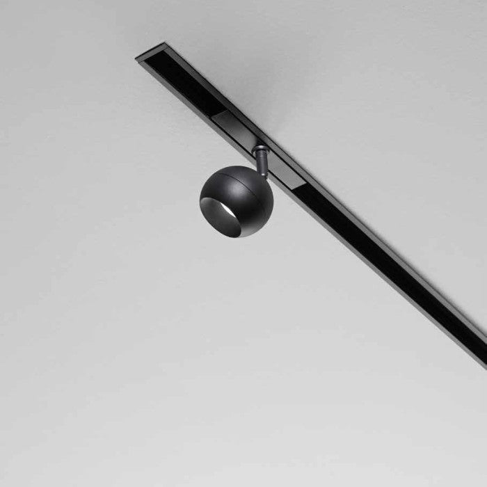 Proiettore a binario magnetico DAVINCI-GOAL-B-10 48V 10W orientabile 330° nero