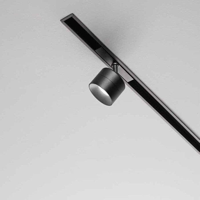 Proiettore a binario magnetico DAVINCI-SHOT-B-10 48V 10W orientabile 330° nero