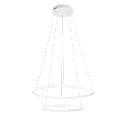 Axis – Lampada a Sospensione LED Doppio Cerchio Ø60/40 cm | CCT