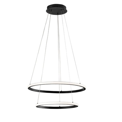 Axis – Lampada a Sospensione LED Doppio Cerchio Ø60/40 cm | CCT