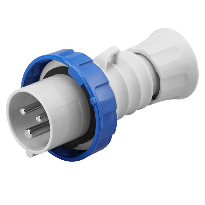 Fișă mobilă Gewiss 2P+T 16A IP67 albastru 220V GW60026H