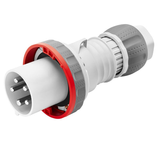 Ştecher mobil Gewiss 3P+N+T 63A IP67 roșu 380V GW61053H